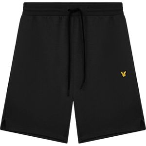 Lyle & scott fly fleece short in de kleur zwart
