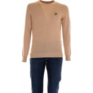 Lyle&Scott - Trui - Beige - Katoen - Ronde Hals