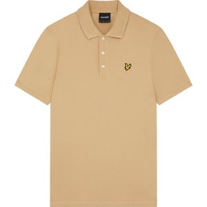 Lyle&Scott - Poloshirt - Beige - Katoen - Slim Fit - Korte Mouwen