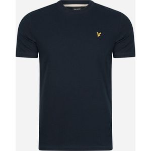 Lyle Scott Slub T-shirt Polo's T-shirts Heren - Polo shirt - Donkerblauw
