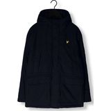 Lyle & Scott - Microfleece Parka 2.0 - Winterjas - Donkerblauw - Katoen en Nylon