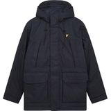 Lyle & Scott - Microfleece Parka 2.0 - Winterjas - Donkerblauw - Katoen en Nylon