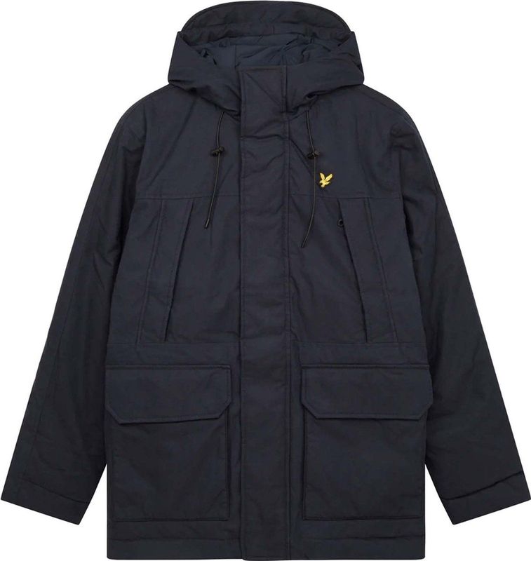 Lyle & Scott - Microfleece Parka 2.0 - Winterjas - Donkerblauw - Katoen en Nylon