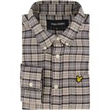 Lyle&Scott - Overhemd - Grijs Geruit - Katoen - Normale Fit