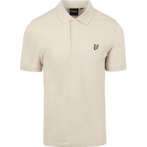 Lyle and Scott Polo Plain Ecru - Heren