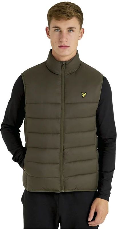 Lyle & Scott - Gewatteerd Gilet - Olijf