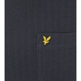 Lyle and Scott Knitted T-shirt Navy - Heren - Print T-shirts