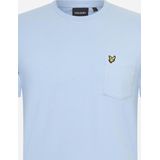 Lyle And Scott - Pocket T-shirt - Lichtblauw - Heren