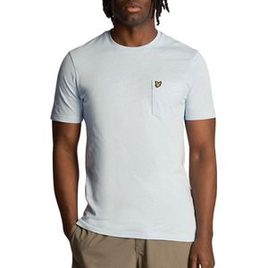 Lyle And Scott - Pocket T-shirt - Lichtblauw - Heren