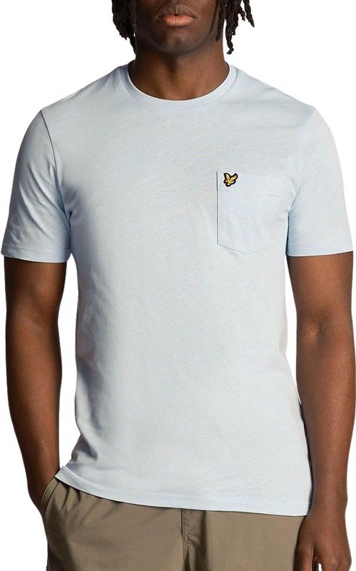 Lyle And Scott - Pocket T-shirt - Lichtblauw - Heren