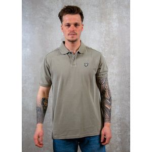 Lyle&Scott - Polo-Shirt - Beige - Korte Mouw - Katoen/Elastaan