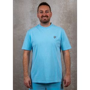 Lyle And Scott - Natural Dye Crewneck T-shirt - Blauw