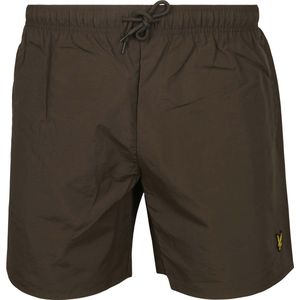 Lyle & Scott Badeshorts Plain Olivgrün - Größe XL