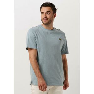 Lyle Scott Slub T-shirt Polo's T-shirts Heren - Polo shirt - Blauw