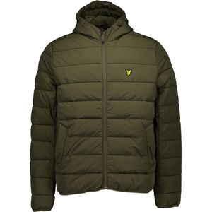 Lyle & Scott - Pufferjack - Olijfgroen - Met Capuchon - Regular Fit