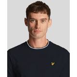 Lyle Scott Tipped t-shirt - dark navy chalk