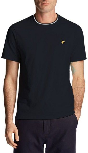 Lyle Scott Tipped t-shirt - dark navy chalk