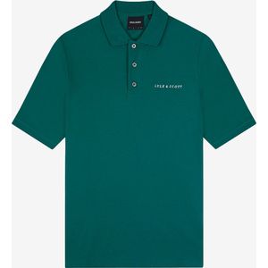 Embroidered Polo T-Shirt- Groen