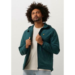Lyle and Scott - Zip Through Hooded Jacket - Groen - Katoen