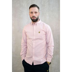 Lyle & Scott Cotton linen button down shirt - light pink