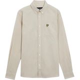 Lyle & Scott - Casual Overhemd - Beige - Katoen/Linnen - Lange Mouwen