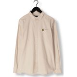 Lyle & Scott - Casual Overhemd - Beige - Katoen/Linnen - Lange Mouwen