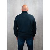 Lyle & Scott - Tonal Eagle Quarter Zip - Sweatshirt - Blauw - 100% Katoen
