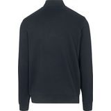 Lyle & Scott - Tonal Eagle Quarter Zip - Sweatshirt - Blauw - 100% Katoen