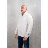 Lyle&Scott - Half-Zip Sweater - Effen Beige - Katoen