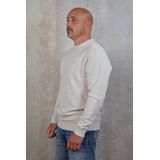 Lyle & Scott cremekleurige pullover-sweatshirt met tonaal adelaarlogo