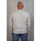 Lyle & Scott cremekleurige pullover-sweatshirt met tonaal adelaarlogo