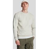 Lyle & Scott cremekleurige pullover-sweatshirt met tonaal adelaarlogo