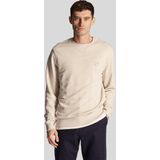 Lyle & Scott cremekleurige pullover-sweatshirt met tonaal adelaarlogo