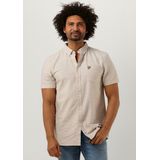 Lyle & Scott - Katoenen Slub T-shirt - Off White - 100% Katoen - Korte Mouwen