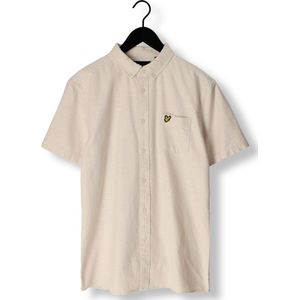 Lyle & Scott - Katoenen Slub T-shirt - Off White - 100% Katoen - Korte Mouwen