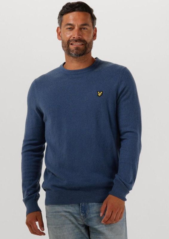 Lyle & Scott - Cotton Merino Crew Neck - Trui - Deep Water