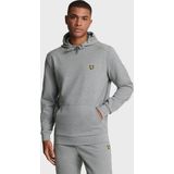 Lyle & Scott O-hals hoodie fly patch logo grijs