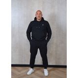 Lyle & Scott - Diagonal Geweven French Terry Hoodie - Hoodie - Zwart - 100% Katoen