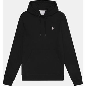 Lyle & Scott - Diagonal Geweven French Terry Hoodie - Hoodie - Zwart - 100% Katoen