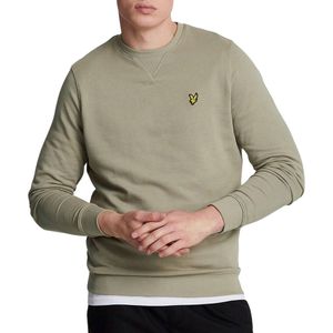 Lyle & Scott Crew Neck Truien & Vesten Heren - Sweater - Hoodie - Vest- Groen