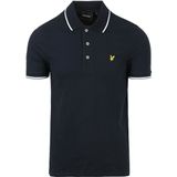 Lyle & Scott - Poloshirt - Marineblauw - Katoen - Logo-ontwerp op de borst