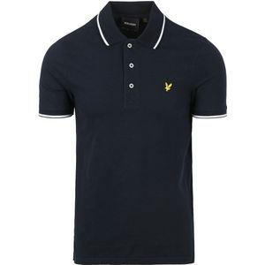 Lyle & Scott - Poloshirt - Marineblauw - Katoen - Logo-ontwerp op de borst