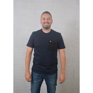Lyle & Scott - Crewneck T-shirt - Korte Mouwen - Woven Chest Pocket - Regular Fit