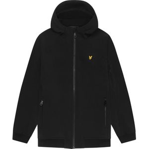 Lyle & Scott Softshell jas met capuchon - Jet zwart