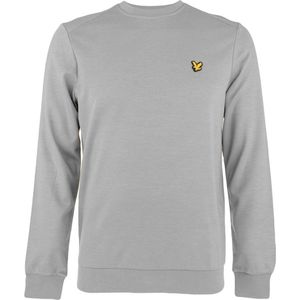 Lyle & Scott O-hals sweater fly patch logo grijs