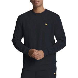 Lyle & Scott Tape Crew Neck Sweater Heren - Donkerblauw