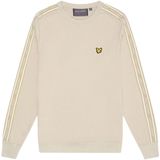Lyle & Scott O-Hals Sweater Tape Logo - Beige