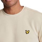 Lyle & Scott O-Hals Sweater Tape Logo - Beige