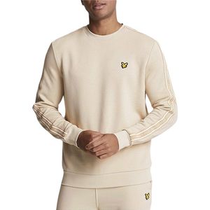Lyle & Scott O-Hals Sweater Tape Logo - Beige
