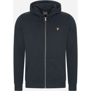 Lyle & Scott - Cardigan Zip Hood - Kleding - Blauw - Katoen